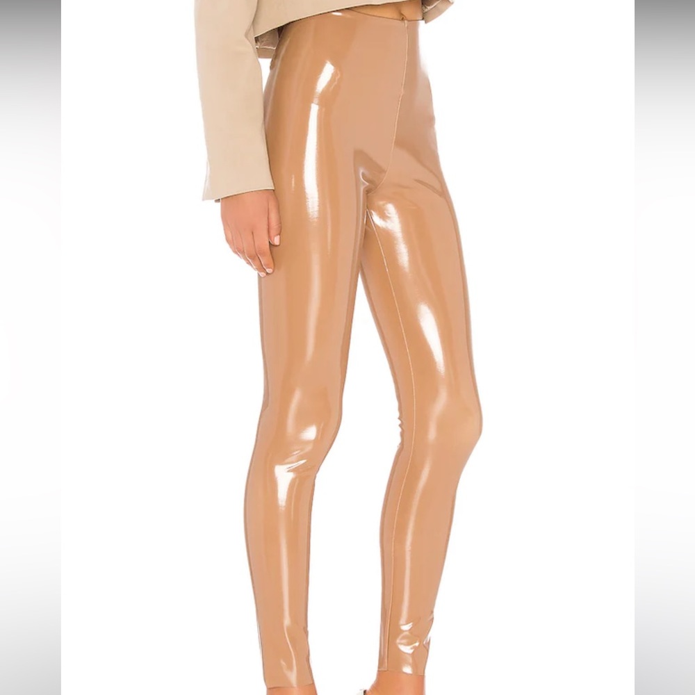 Commando Patent leggings in Cocoa